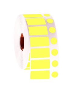 RPI Nitrotag Cryocombo Barcode Labels, 1 Inch Core, Yellow, 2000 Labels Per Roll