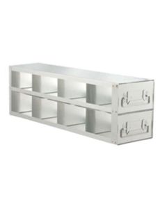 RPI Slide-Out Freezer Rack For 3 Inch High Boxes, 8 Box Capacity, 4 X 2 Array, 22 X 5 1/2 X 6 7/16 High Inches