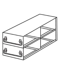 RPI Slide-Out Freezer Rack For 3”H Boxes, 2x2 Array, 11 X 5 1/2 X 6 7/16 Inches H