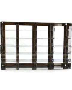 RPI Freezer Rack For 25 Place Slides, Stainless Steel, 4 X 6 Array, Dimensions (Inches) 4 1/8 X 14 X 9 1/4h