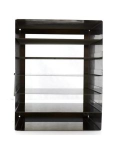 RPI Freezer Rack For 100 Place Slides, Stainless Steel, 1 X 6 Array, Dimensions (Inches) 8 1/2 X 7 5/8 X 9 1/4h