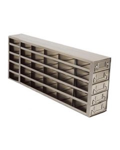 RPI Upright Freezer Rack For 96 Deep Well Plates, 6 X 5 Array, 22 X 5 1/2 X 9 3/16 Inches