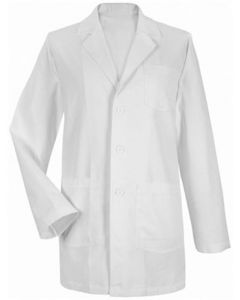 RPI Laboratory Coat, 65% Polyester, 35% Cotton, White, Extra Small, 10 Coats Per Case
