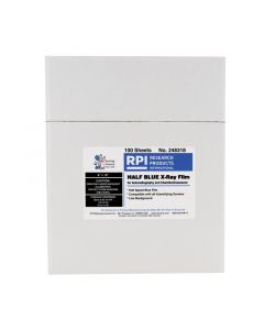 RPI X-Ray Film, Blue Sensitive, Half Speed, 8 X 10 Inches, 100 Per Package