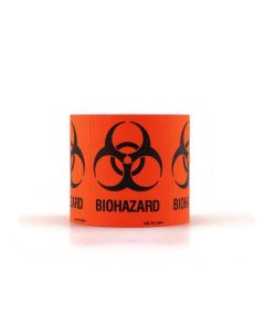 RPI Biohazard Labels, 3 X 2 1/4 Inch, 500 Per Roll