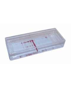 RPI Mini-Strip Blotting Box, 1 Lane, 15.2 X 5.7 X 2.5cm, Clear, 6 Per Package