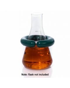 RPI C Shaped Lead Ring Flask Weight, Vinyl Coated, Open, 2 1/4 Inch Inner Diameter For 500-2000ml Flasks, 1.5 Pound