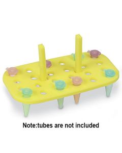 RPI Floating Foam Tube Rack, Yellow, Holds 24 1.5 - 2.0ml Tubes, 5 Per Package