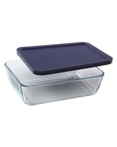 RPI Glass Staining Dish With Lid, Medium, 20.3 X 15.2 X 5 Cm, 2 Per Package