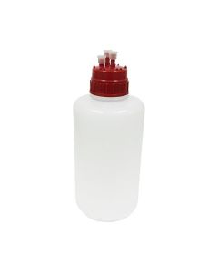 RPI M-Vac Jr. Vacuum Bottle, 2 Liter With Cap And Barb Fittings