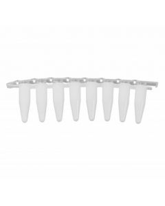 RPI Ultraflux Ez Hinge Pcr Tube Strips, White Tube With Clear Caps, 125 Strips Of 8 Tubes Per Package