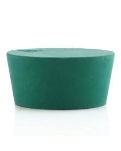 RPI Laboratory Grade Rubber Stoppers, Green Neoprene Rubber, Size #10, 50 X 42 X 25mm, 8 Per Package