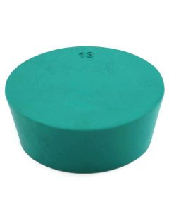 RPI Laboratory Grade Rubber Stoppers, Green Neoprene Rubber, Size #13, 4 Per Package