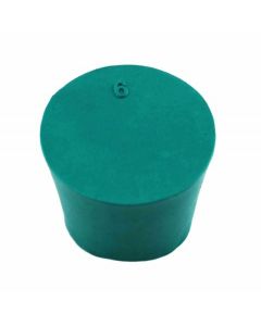 RPI Laboratory Grade Rubber Stoppers, Green Neoprene Rubber, Size #6, 32 X 26 X 25mm, 19 Per Package