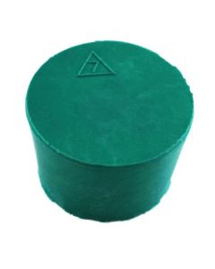 RPI Laboratory Grade Rubber Stoppers, Green Neoprene Rubber, Size #7, 37 X 30 X 25mm, 14 Per Package