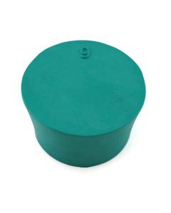 RPI Laboratory Grade Rubber Stoppers, Green Neoprene Rubber, Size #9, 45 X 37 X 25mm, 10 Per Package