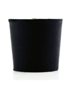 RPI Laboratory Grade Rubber Stopper, Black Sbr Rubber, Size #5, 27 X 23 X 25mm, 24 Per Package