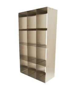 RPI Upright Freezer Racks For Large 3 3/4 Inch Boxes, 4 X 2 Array, 5 7/8 X 24 X 8 Inches