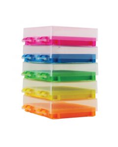 RPI Pcr Tube Rack For 0.2ml Micro-Tubes, 8 X 12 Array, Assorted Standard Colors, 5 Per Case