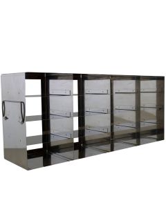 RPI Upright Freezer Rack For 2 Inch High Boxes, 16 Box Capacity, 4 X 4 Array, 5 1/2 X 22 X 9 1/4h (Inches)