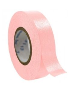 RPI Time Tape, 1 Inch Core, 1/2 Inch Wide, 500 Inch Roll, Pink, 6 Rolls Per Case