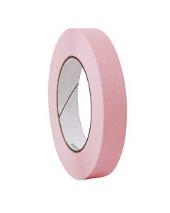 RPI Color Coded MuLti-Purpose Laboratory Tape, 1 Inch Core, 1 Inch Wide, 500 Inches Per Roll, Pink