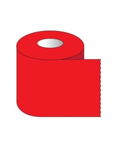 RPI Color Coded MuLti-Purpose Laboratory Tape, 1 Inch Core, 1 Inch Wide, 500 Inches Per Roll, Red