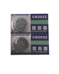 RPI Button Cell Battery, Type Cr2032, 3 Volt, 2 Per Package