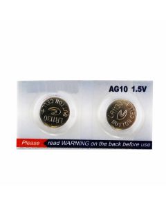RPI Button Cell Battery, Type 389, 1.5 Volt, 2 Per Package