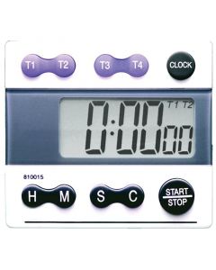 RPI Laboratory Timer, 4 Channel, With Memory, 100 Hour Range, 1 Second Resolution