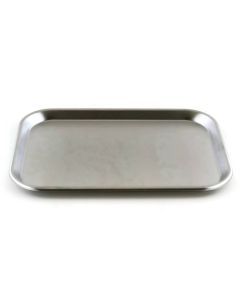 RPI Stainless Steel Oblong Tray, 15 1/8 X 10 5/8 X 3/4 Inches