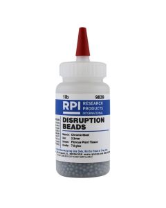 RPI Disruption Beads For Fibrous Plant Tissue, 2.3mm Bead Size, Chrome Steel Beads, 7.9 G/Cc Density, 454 Grams