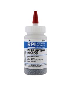 RPI Disruption Beads For Fibrous Plant Tissue, 3.2mm Bead Size, Chrome Steel Beads, 7.9 G/Cc Density, 454 Grams