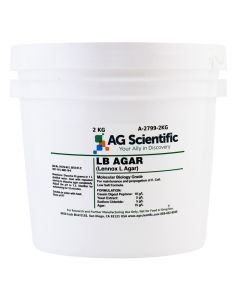 AG Scientific LB Agar, Low Salt Formula, Powder, 2 KG