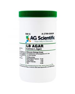 AG Scientific LB Agar, Low Salt Formula, Powder, 500 G