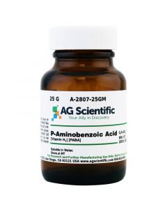 AG Scientific P-Aminobenzoic Acid [Vitamin H1] [PABA], 25GM