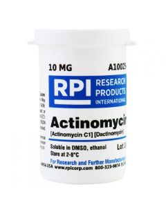 RPI Actinomycin D [Actinomycin C1] [Dactinomycin], 10 Milligrams