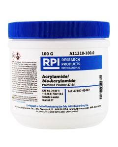 RPI Acrylamide/Bis-Acrylamide, Premixed Powder 37.5:1 Ratio, 100 Grams