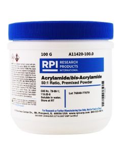 RPI Acrylamide/Bis-Acrylamide, Premixed Powder, 50:1 Ratio, 100 Grams
