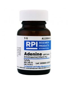 RPI Adenine [6-Aminopurine] [Vitamin B4] Usp, 5 Grams