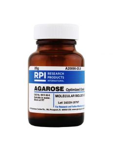 RPI Agarose, For Routine Gel Electrophoresis, MolecuLar Biology Grade, High Gel Strength, 25 Grams