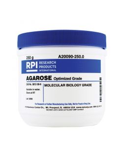 RPI Agarose, For Routine Gel Electrophoresis, MolecuLar Biology Grade, High Gel Strength, 250 Grams