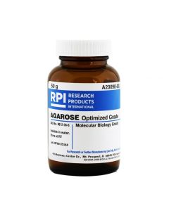 RPI Agarose, For Routine Gel Electrophoresis, MolecuLar Biology Grade, High Gel Strength, 50 Grams