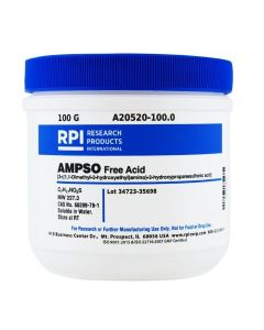 RPI Ampso [3-((1,1-Dimethyl-2-Hydroxyethyl)Amino)-2-HydroxypropanesuLfonic Acid], 100 Grams
