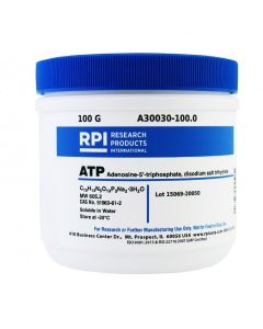 RPI Atp [Adenosine-5-Triphosphate, Disodium Salt Trihydrate], 100 Grams