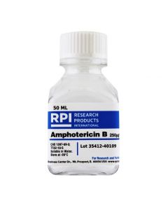 RPI Amphotericin B 250µg/mL Solution, 50 Milliliters