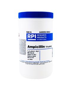 RPI Ampicillin Trihydrate, 500 Grams