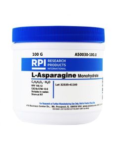 RPI L-Asparagine, Monohydrate, 100 Grams