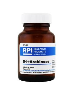 RPI D-(-)-Arabinose, 25 Grams