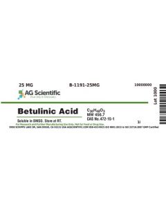 AG Scientific Betulinic Acid, 25 MG